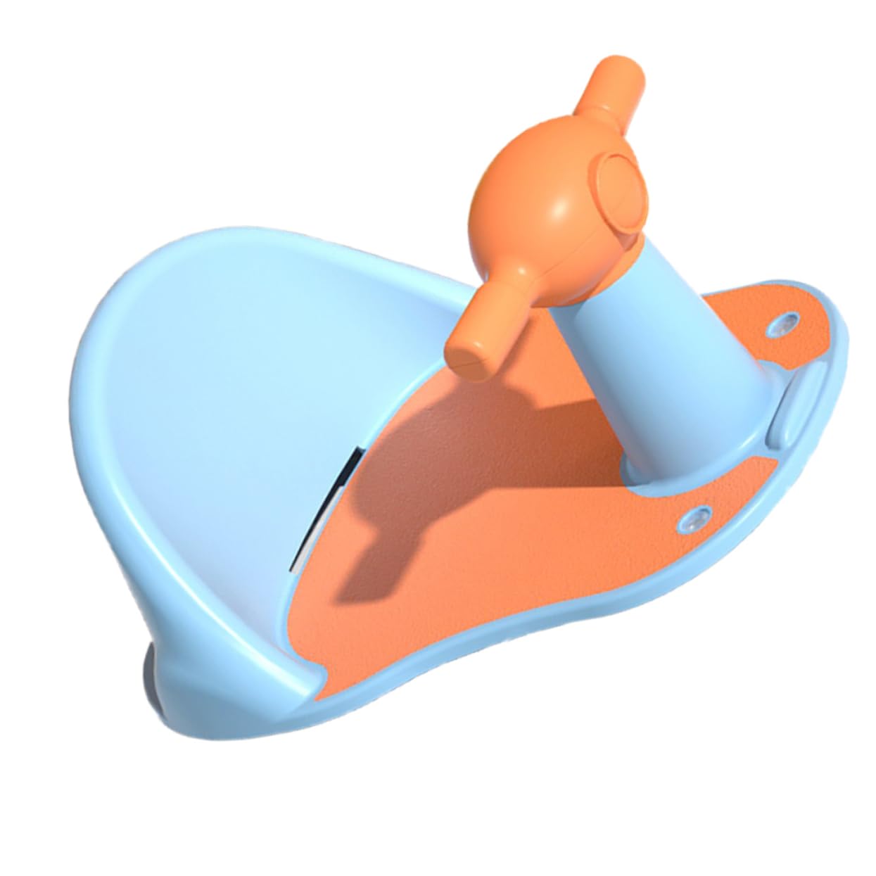 Asiento de Baño para Bebés Respaldo Azul Pp, Estable y Antideslizante