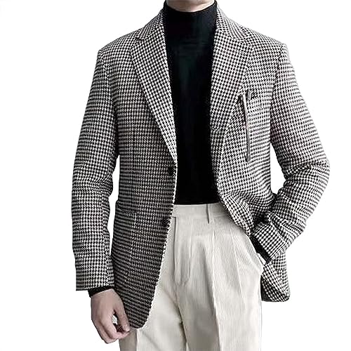 BEAMS F DIPRAY HOUNDTOOTH CHECK SUIT Mens Houndstooth Grid Plaid