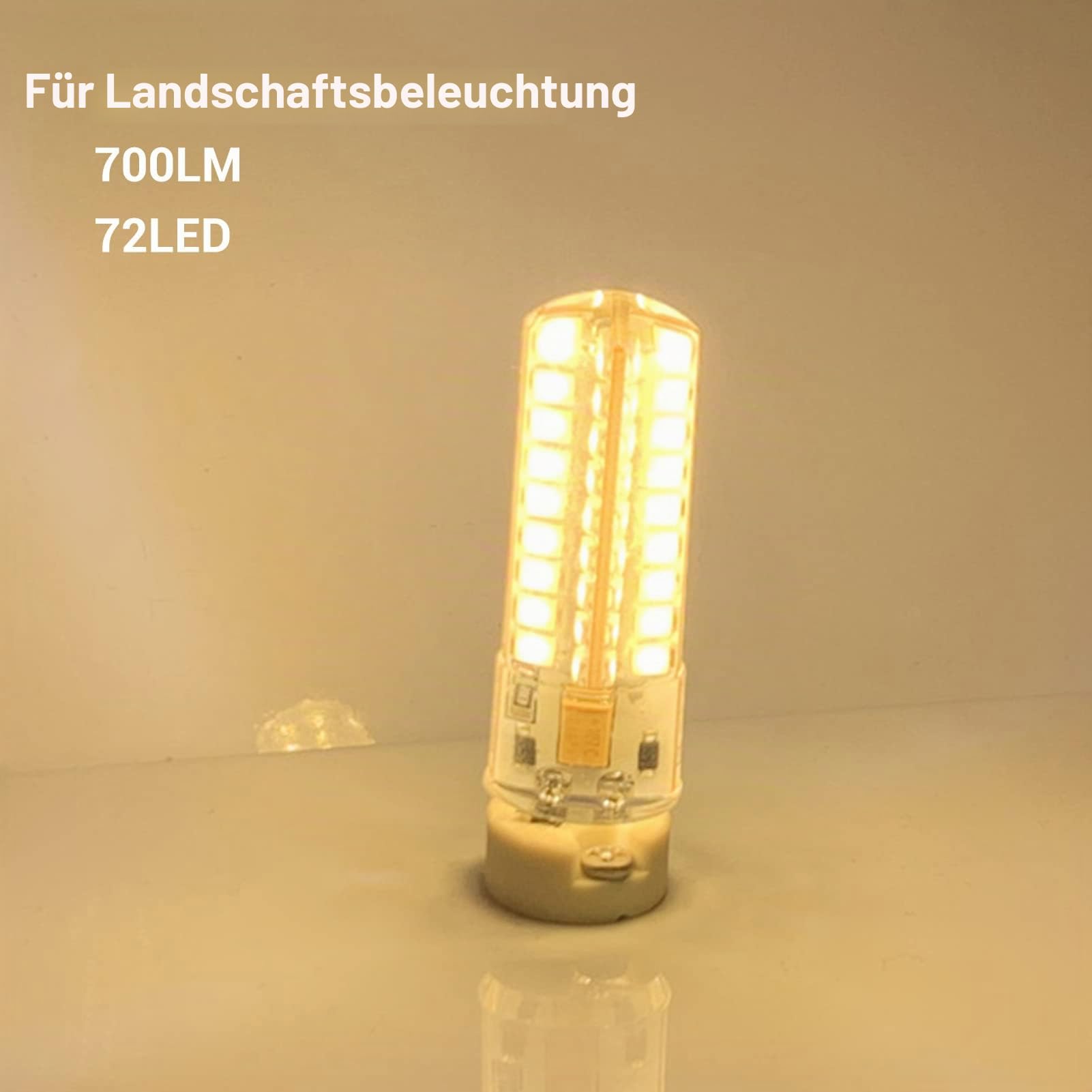 Haofy 6pcs G4 LED Birne 700LM 7W 72LED 360 Grad Beleuchtung Silikon G4 Birne für Deckenleuchte Wandleuchte AC DC12V G4 LED Glühbirne G4 Glühbirne Glühbirne(#2)