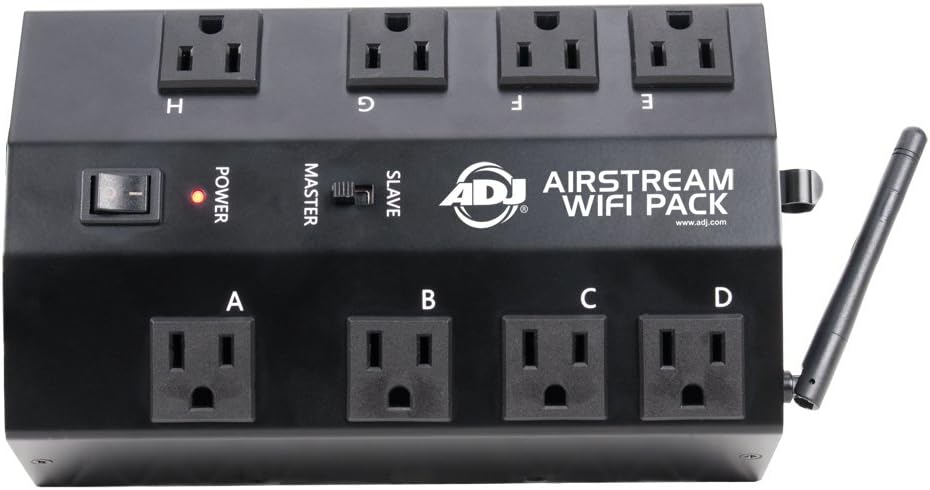 ADJ Products, Airstream WIFI Pack, Use the Airstream App to Control up to 8 Outlets AIR300