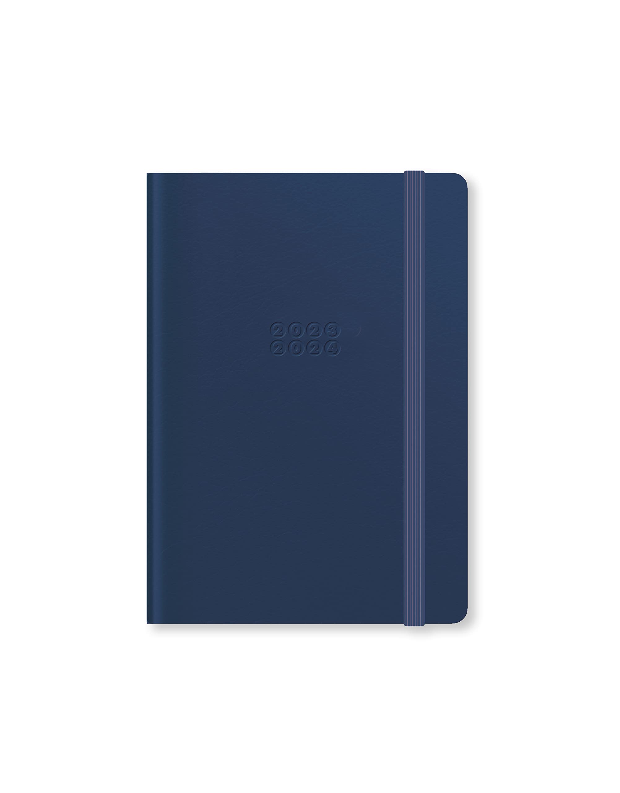 Letts Edge - Agenda de 18 meses, tamaño A6, vista semanal, con notas 2023/2024, color azul marino