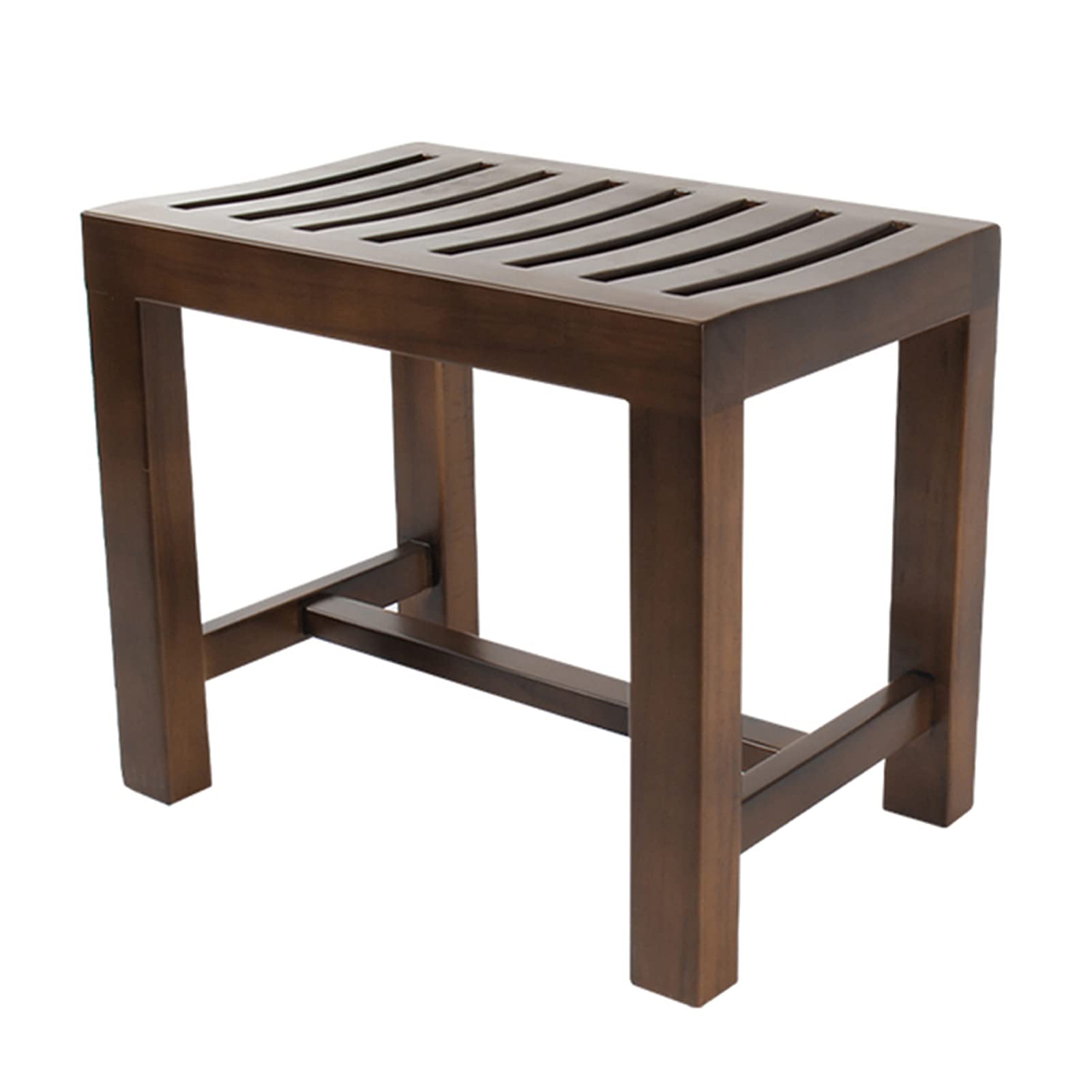 Siège de bain antidérapant en bois pour sécuriser la douche et se raser sans effort 42cm
