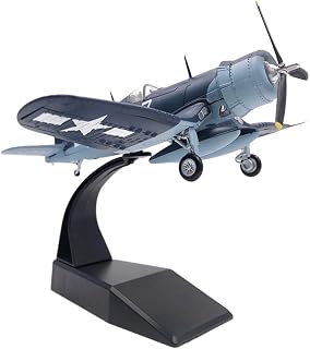 Vaveren 1/72 Fighter Airplane Diecast Model Retro Plane Model with Base Oornament Birthday Gift Kids Adults Toy for Bar Home Bedroom Bookshelf