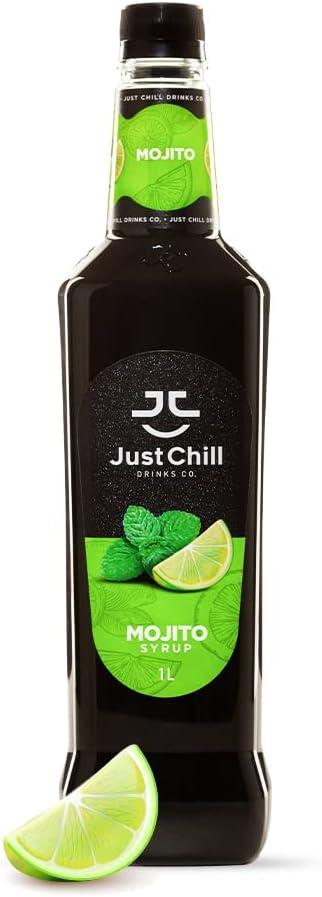 Drinks Co. Mojito Fruit Syrup, 1 Litre - Tasty, Real Fruit Juice Concentrate - Non-GMO, Vegan, Gluten Free