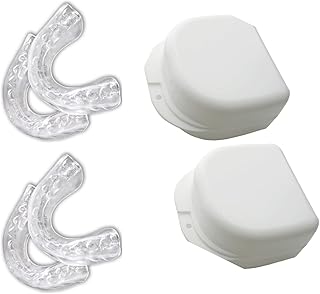 Teeth Whitening Trays Moldable Thermofitting (2) Pairs Thermoforming Mouth Dental Tooth Whitener Trays Bleaching