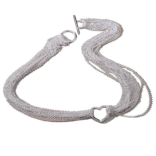 Colliers en argent sterling multi-brins, design joaillerie fine ligne d'épissage