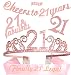 21st Finally Legal Birthday Set, 21st Tiara, Finally 21 Satin Sash, Cheers to 21 Years Banner, 21 Fabulous Cake Topper, 21 Rhinestone, 21st Birthday Gift, Supplies, Decorations(Pink)
