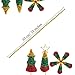 WILLBOND 400 Pieces Christmas Pipe Cleaners Craft Pipe Cleaners Glitter Chenille Stems Creative Arts Chenille Stems for DIY Craft Christmas Decoration, 12 Inches (Red, Gold, Silver, Green)