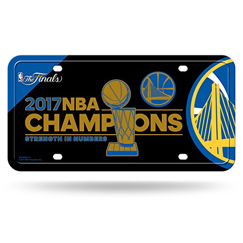 Rico Industries NBA Basketball Golden State Warriors Metal Auto Tag 8.5
