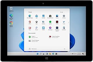 Fusion5 10.1" Windows 11 Full HD Tablet - FWIN232 PRO S3 Ultra Slim Windows Tablet PC - 8GB RAM, 256GB Storage, N4120 Quad-Core CPU, FHD (1920x1200) Display, Micro HDMI, M.2 SATA Expandable Storage