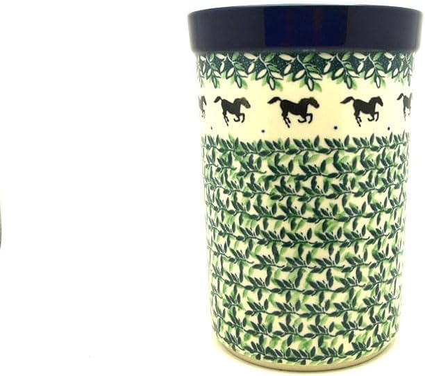 Polish Pottery Wine Crock - Dark Horse