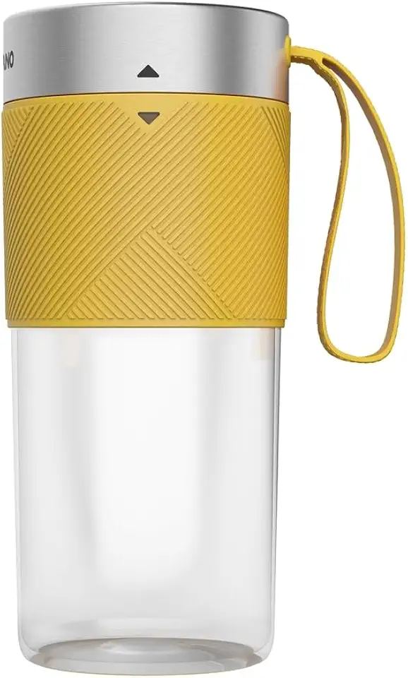 Liquidificador Portátil Arno Lightmix LP00, 300ml, Amarelo, Sem Fio, Bateria Recarregável USB, Copo Inquebrável, BPA Free, Ideal para Smoothies e Shakes, Bivolt