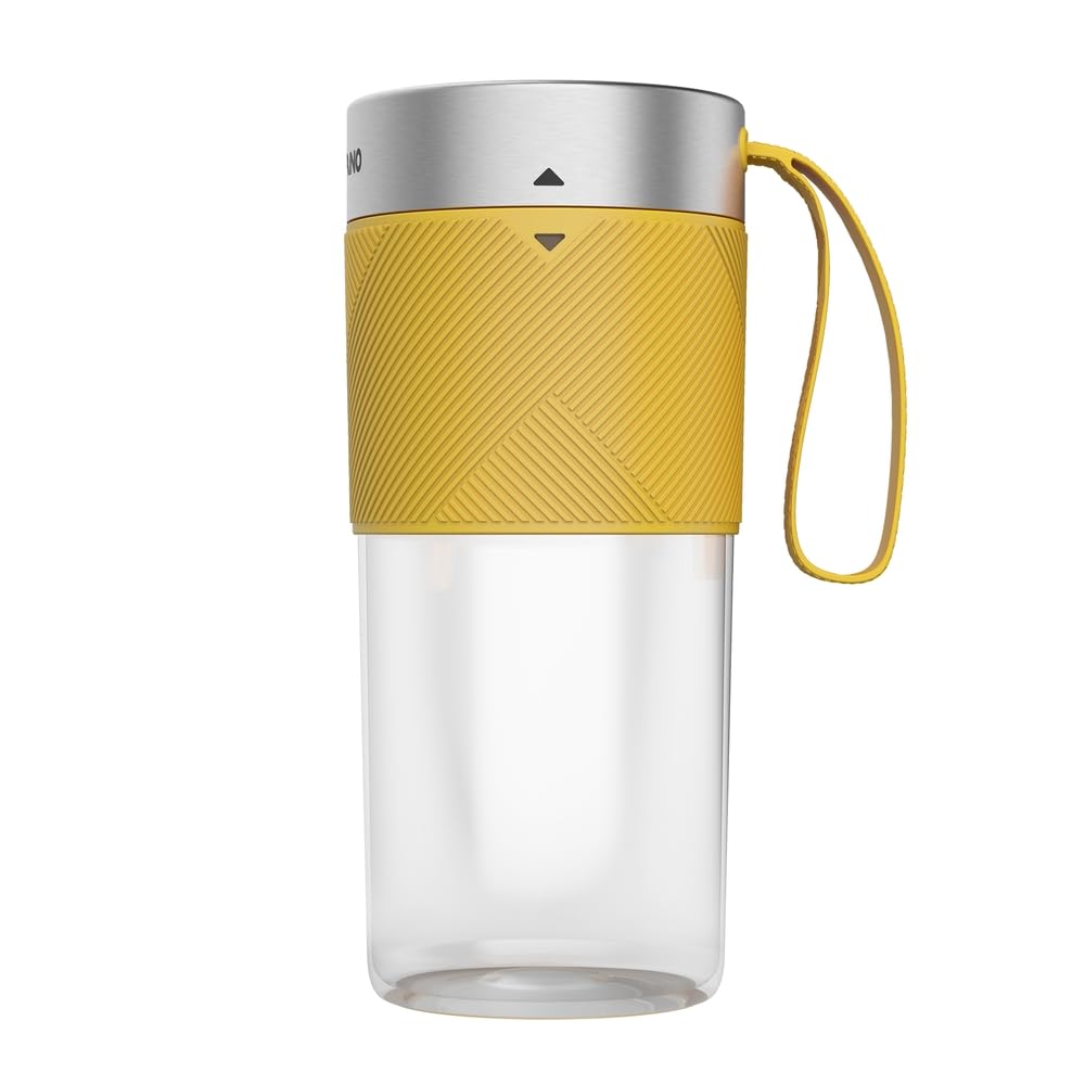 Liquidificador Portátil Arno Lightmix LP00, 300ml, Amarelo, Sem Fio, Bateria Recarregável