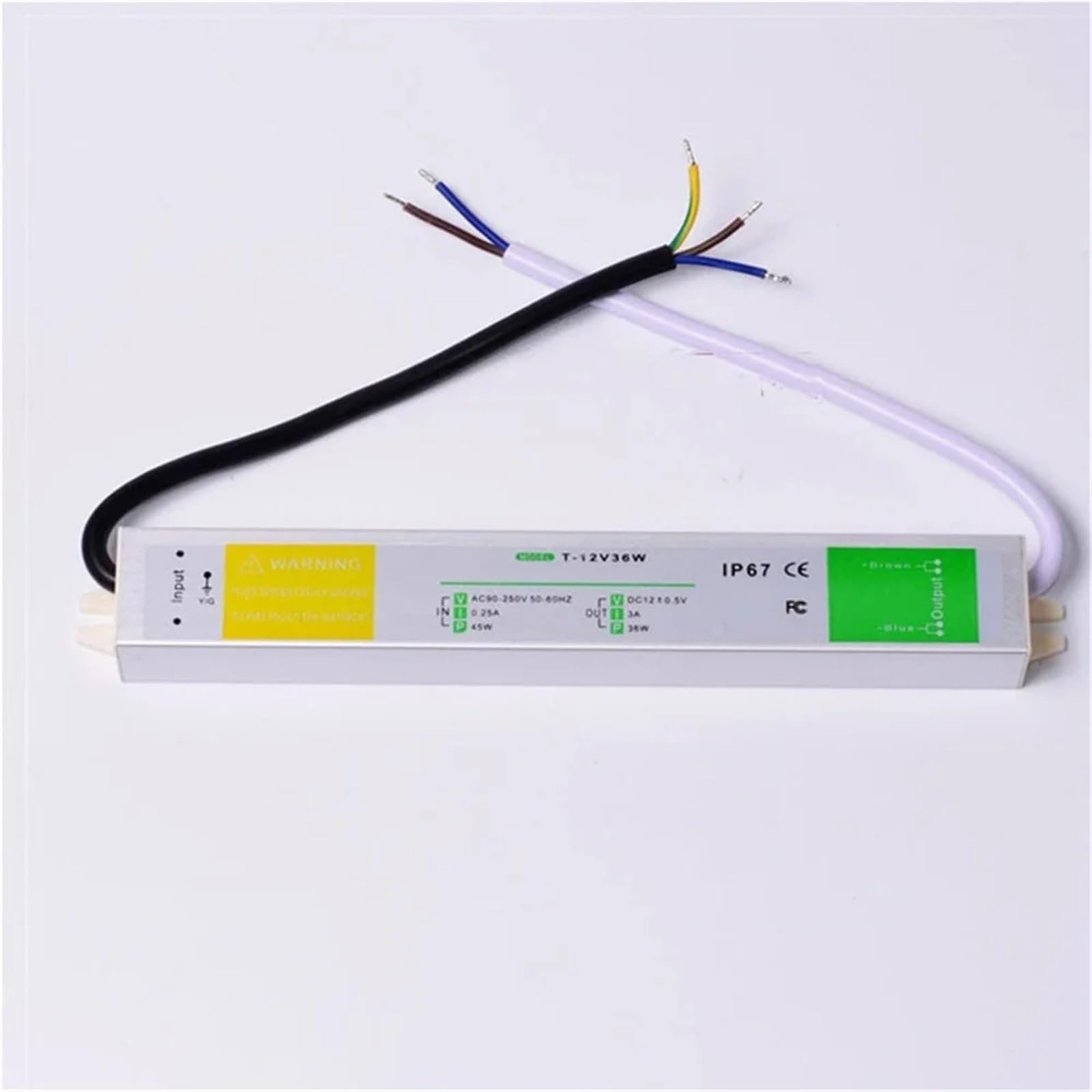 Transformador LED DC12V for iluminación de piscinas, iluminación exterior enterrada en césped, iluminación subacuática for plantas(12V 30W,DC24V)