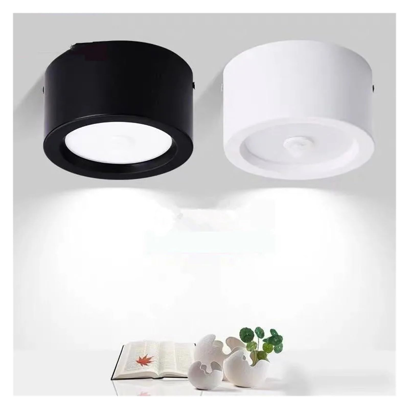 eufeifeiegds LED-Einbauleuchte mit PIR-Bewegungsmelder, 12 W, 18, 24, zur Deckenmontage, geeignet for Schlafzimmer, Badezimmer, Flur, Garage, Hotel, Nachtlicht(Warm white 3000K,WHITE SENSOR_20W)
