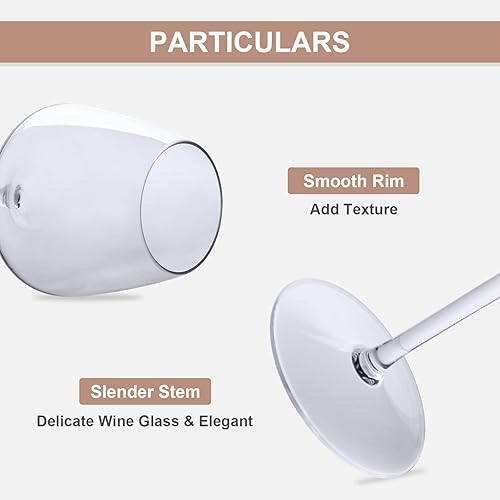 Miniatura 4 de MICHLEY Copas de vino flotantes para piscina, irrompibles, de plástico Tritan con tallo junto a la piscina, tazas flotantes de 12.5 onzas, aptas