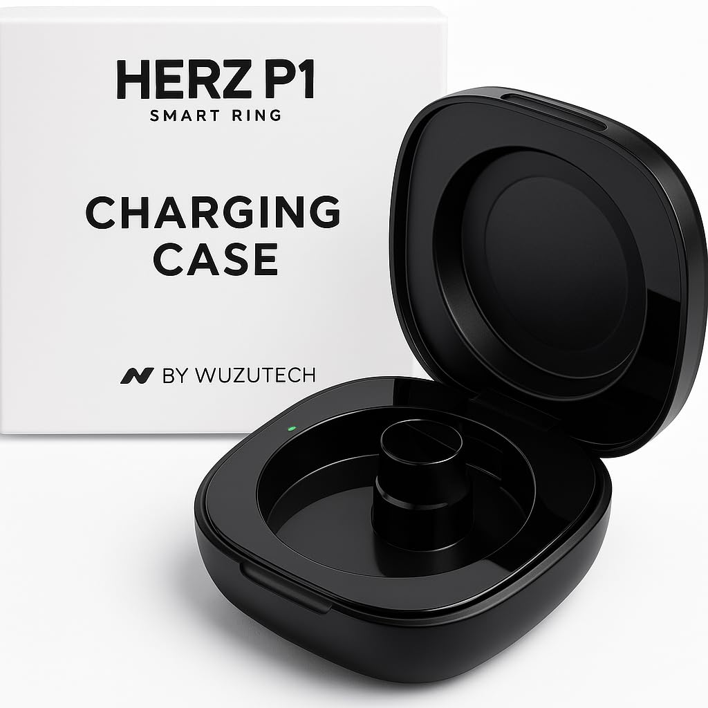 WuzuTech Herz P1 Rapid Charging Case - Smart Ring Portable Charging Case with 200 mAh Battery Magnetic Charger