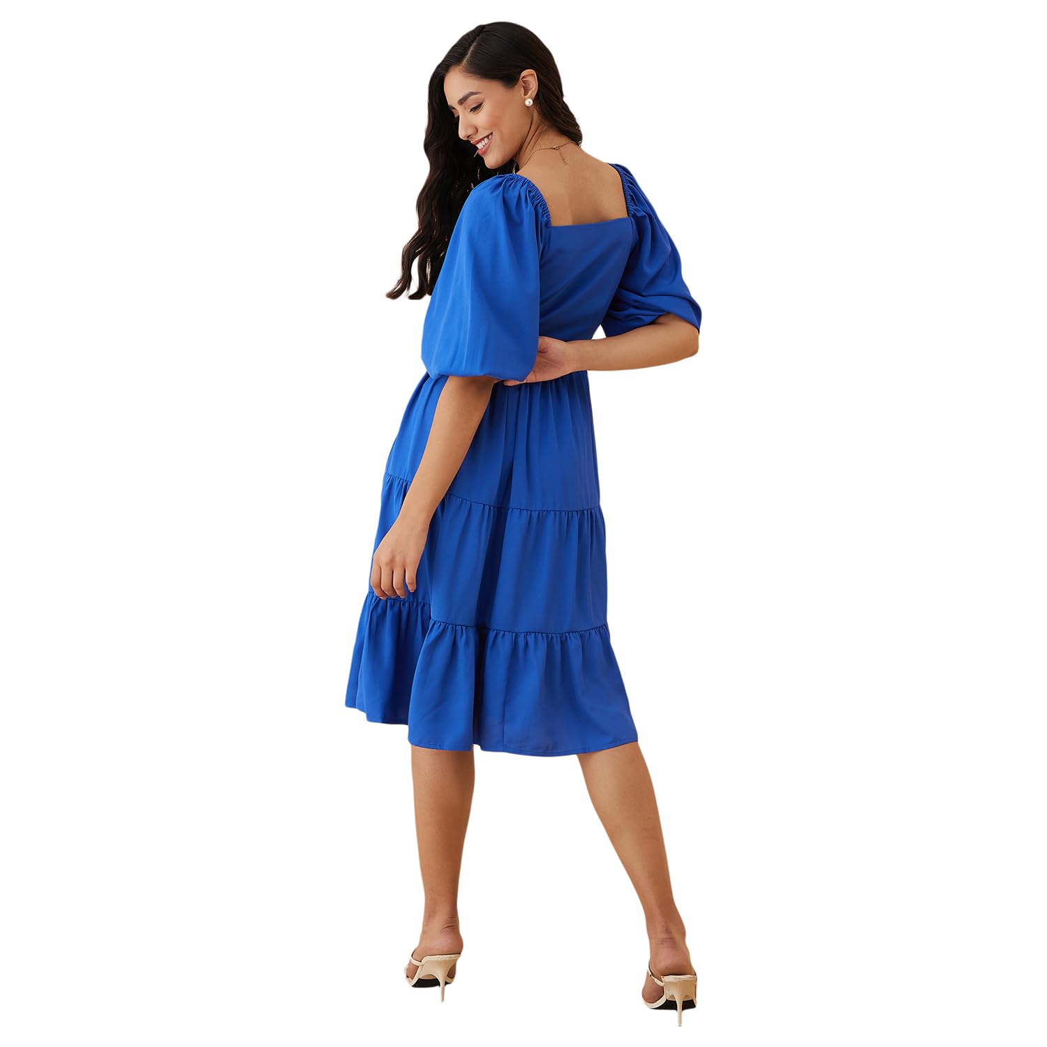 Rare Women's Regular Fit Dress (Ep7532E_Blue 2Xl)