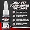 Aarovibe Colla di Gomma Extra Forte 30g, Adesivo Impermeabile ad Alta Resistenza per Pneumatici, Scarpe, Stivali, Cinture e Riparazioni Fai da Te, con 3 Beccucci Inclusi