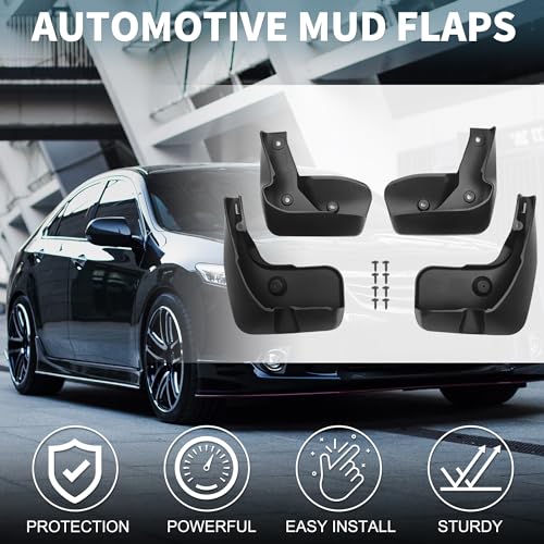 Image of Mud Flap Splash Guard for Honda Accord 2023 2024 Durable | Front & Rear Side Mudflaps with Mount Accessor 1 Set