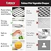 Vegetable Chopper Cutter Mandoline Slicer Cheese Grater - Food Onion Salad Veggie Chopper with Container - French Fry Potato Dicer Slicer Cutter - Kitchen Tools Gadgets (6-in-1 Compact White) - Image 7