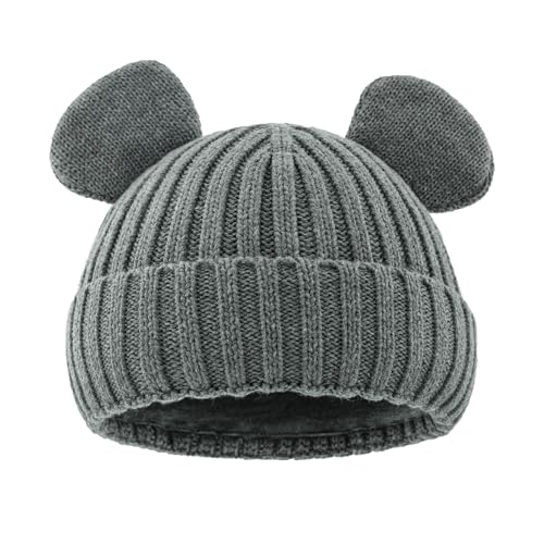 Image of RUIKUNA Toddler Boy Winter Beanie Baby Knit Hat Warm Girl Beanies Newborn Cute Hats for Kids