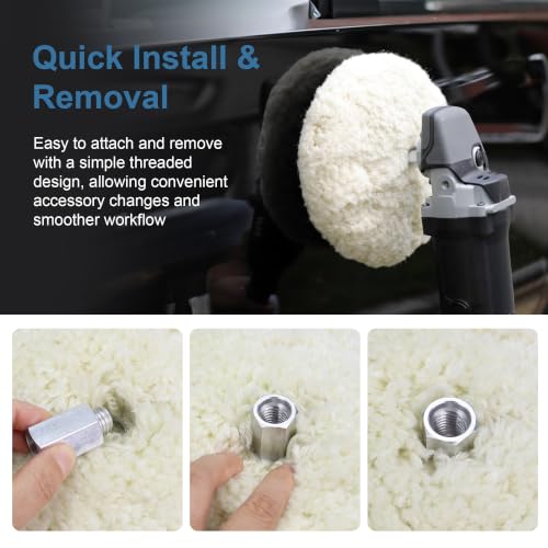 Image of 5 /8 inch-11 Extender Bolt Adapter for Double-Sided Wool Pads & Rotary Polishers