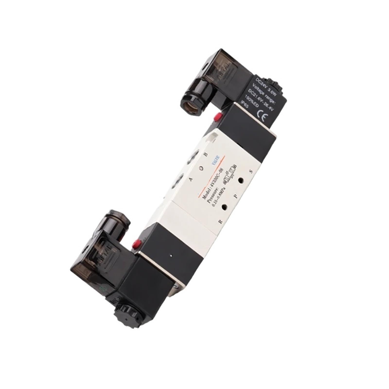 Électrovanne à double bobine 5/3 voies 4V330C-08A AC220V pneumatique