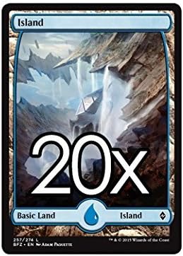20 Battle for Zendikar Island #257 Magic The Gathering Basic Full Art Land Lot