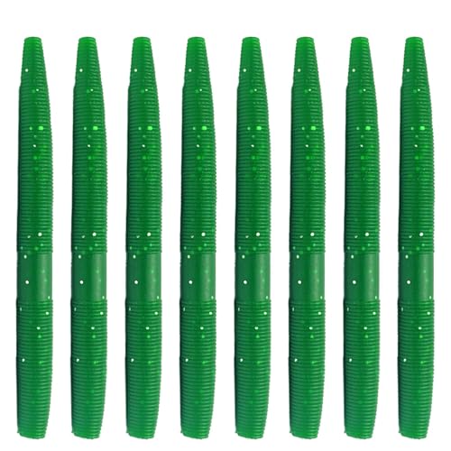 疑似ソフトベイト、疑似スイムベイト, 8 個のバス釣りルアー, 再利用可能なソフトフィッシングルアー、ワームフィッシングルアーキット、淡水用の鮮やかなフィッシングワームルアー