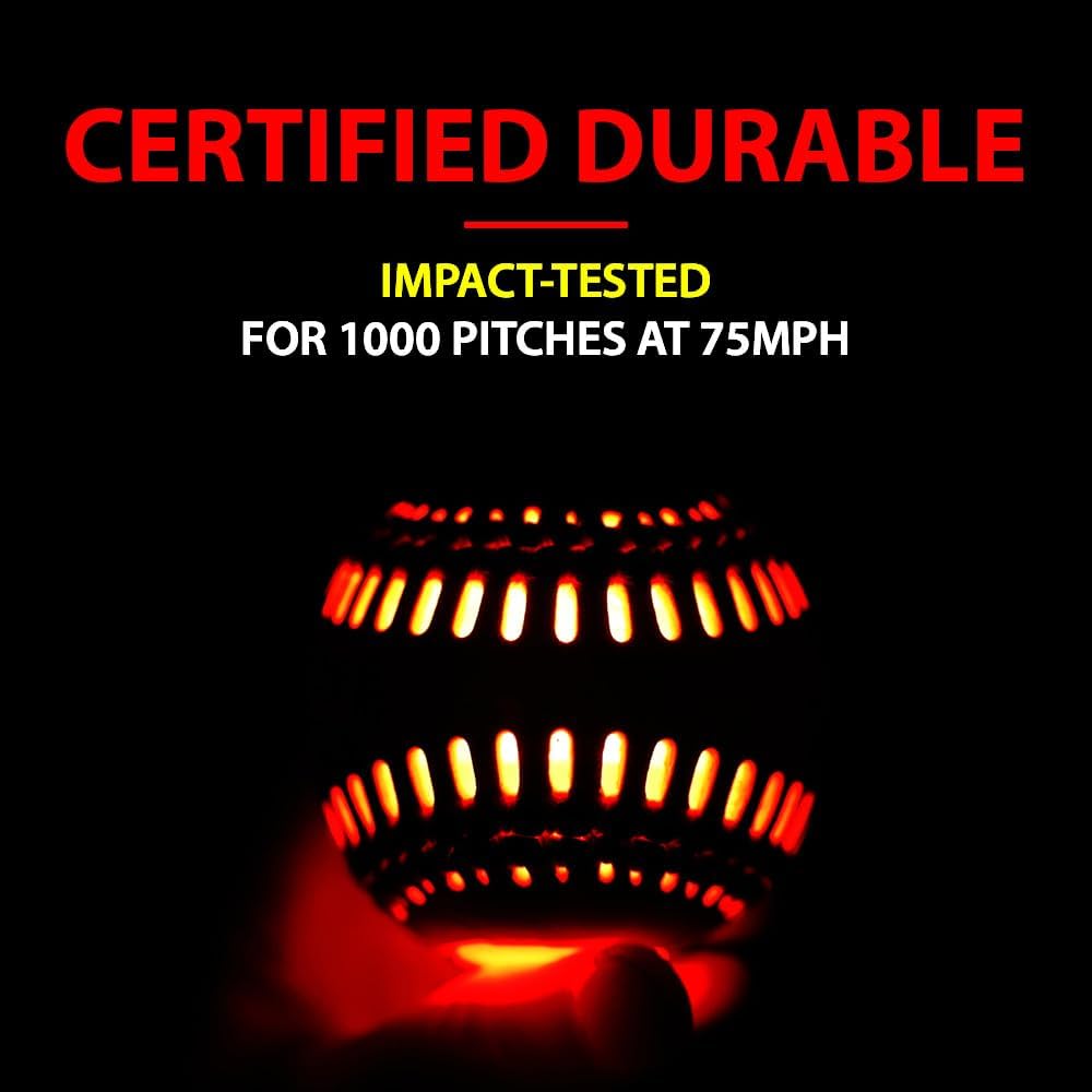SPARK CATCH Light Up Baseball, Glow in The Dark Baseball, Sports Gear Accessories Gifts for Boys 8 9 10 11 12 13 14 15 Years Old, Kids Teens All Ages Gift Ideas