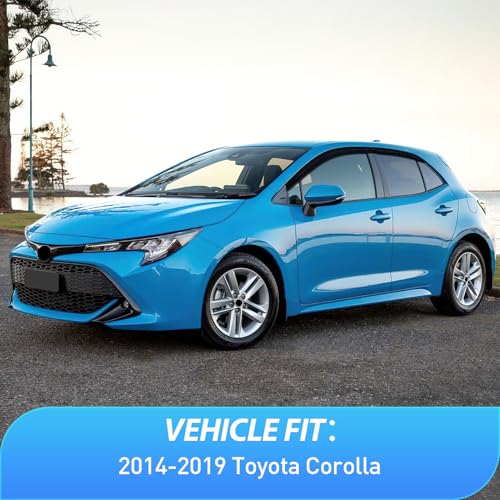Image of Nilight Tape-On Window Visors for Toyota Corolla 2014-2019, 4PCS