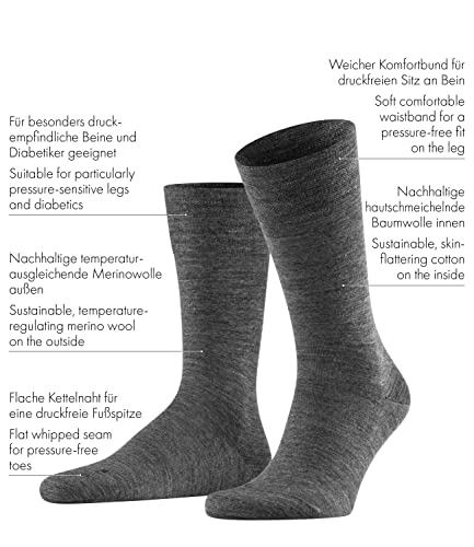 FALKE Men's Sensitive Berlin Socks for Diabetics, 1 Pair3