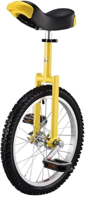 16/18/20/24 Inch Wheel Unicycle, High Strength Manganese Steel Fork, Adjustable Seat, Aluminum Alloy Buckle, Anti-Slip Tire and Bead Pedal, Forged Crank Assembly for Competition Adults, Kids