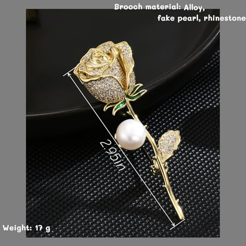 Image of Brooch Pins For Women Fashion Elegant Brooches Lapel Badges Coat Sweater Scarves Shawl Dress Accessory Wedding Party Prom Jewelry