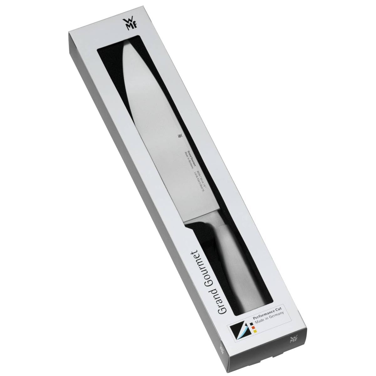 WMF Grand Gourmet Coltello da cucina, coltello chef 20cm, speciale acciaio forgiato a mano, impugnatura ergonomica senza interruzioni in acciaio inossidabile Cromargan® 18/10