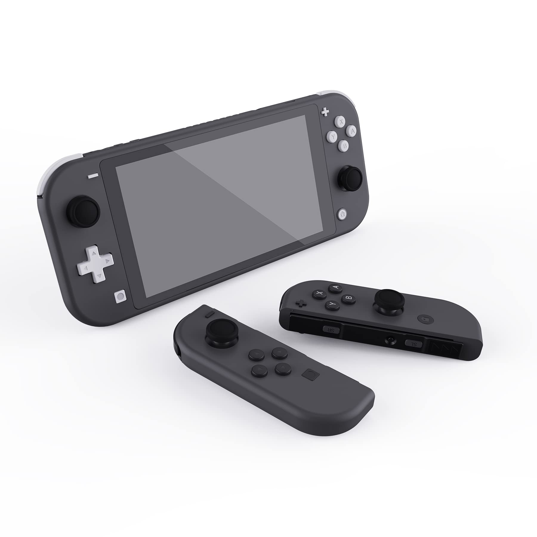 PlayVital Capuchon pour Switch Accessoires Protection Joystick,Joycon Cover de Stick pour Nintendo Switch OLED/Lite Thumb Grip Caps Prises de Pouce-Noir