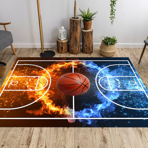 Tapete decorativo deportivo 3'x5' para habitación de niños miniatura 4