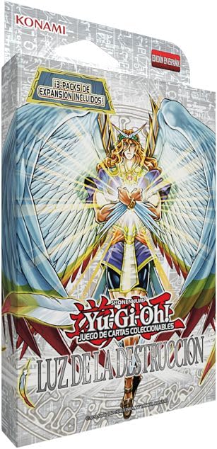 YU-GI-OH! Juego de Cartas Coleccionable Luz de la Destrucción 3-Pack Booster