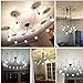 ZHMA Ceiling Spider Lamp Light Pendant Lighting, Antique Classic Adjustable DIY Lighting Chandelier Modern Chic Industrial Dining 8 Arms(Each with 1.7m Wire)
