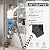 PLEDDANIO 6 Step Ladder,Folding Step Stool with Convenient Handgrip for Home,Office,Kitchen, Aluminum Lightweight Portable Step Stool with Anti-Slip Sturdy Pedal, Black, 300 lbs Capacity