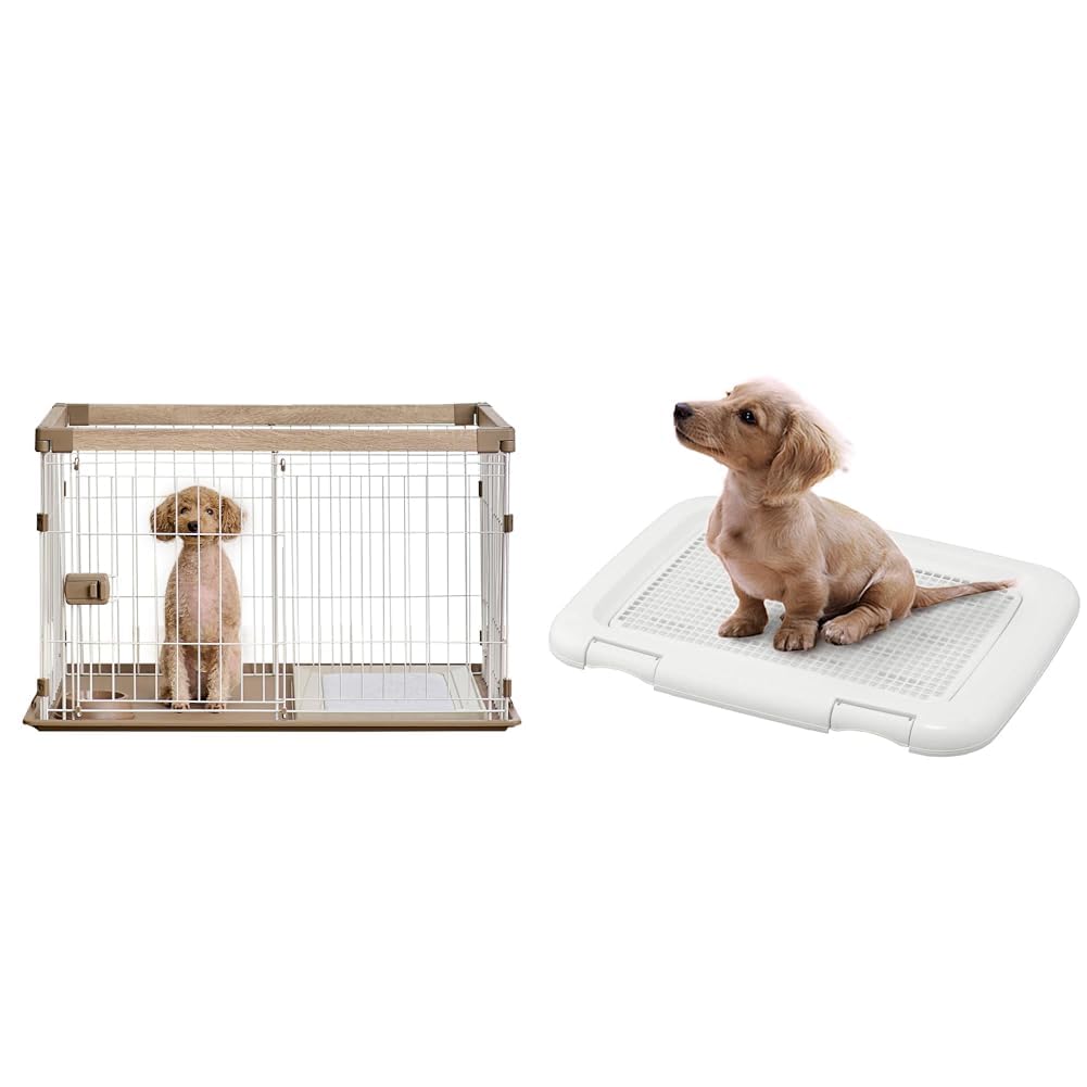 Amazon | 【セット買い】アイリスオーヤマ 犬 サークル ウッディ