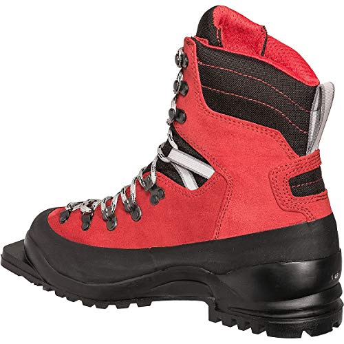 Alpina Sports Alaska 75 Leather 3 Pin 75 mm Backcountry Cross Country Nordic Ski Boots, Red/Black, Euro 41