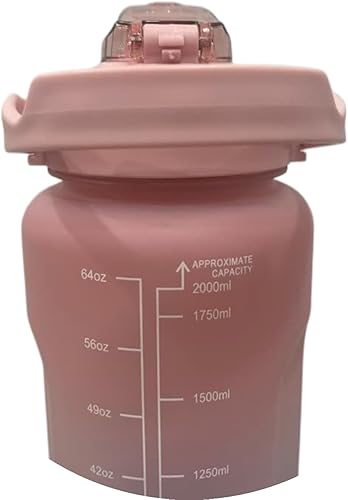 Miniatura 7 de Botella de agua con medida de agua, botella de agua motivacional con tiempos para beber y manejar, botella de agua de entrada diaria, botella de