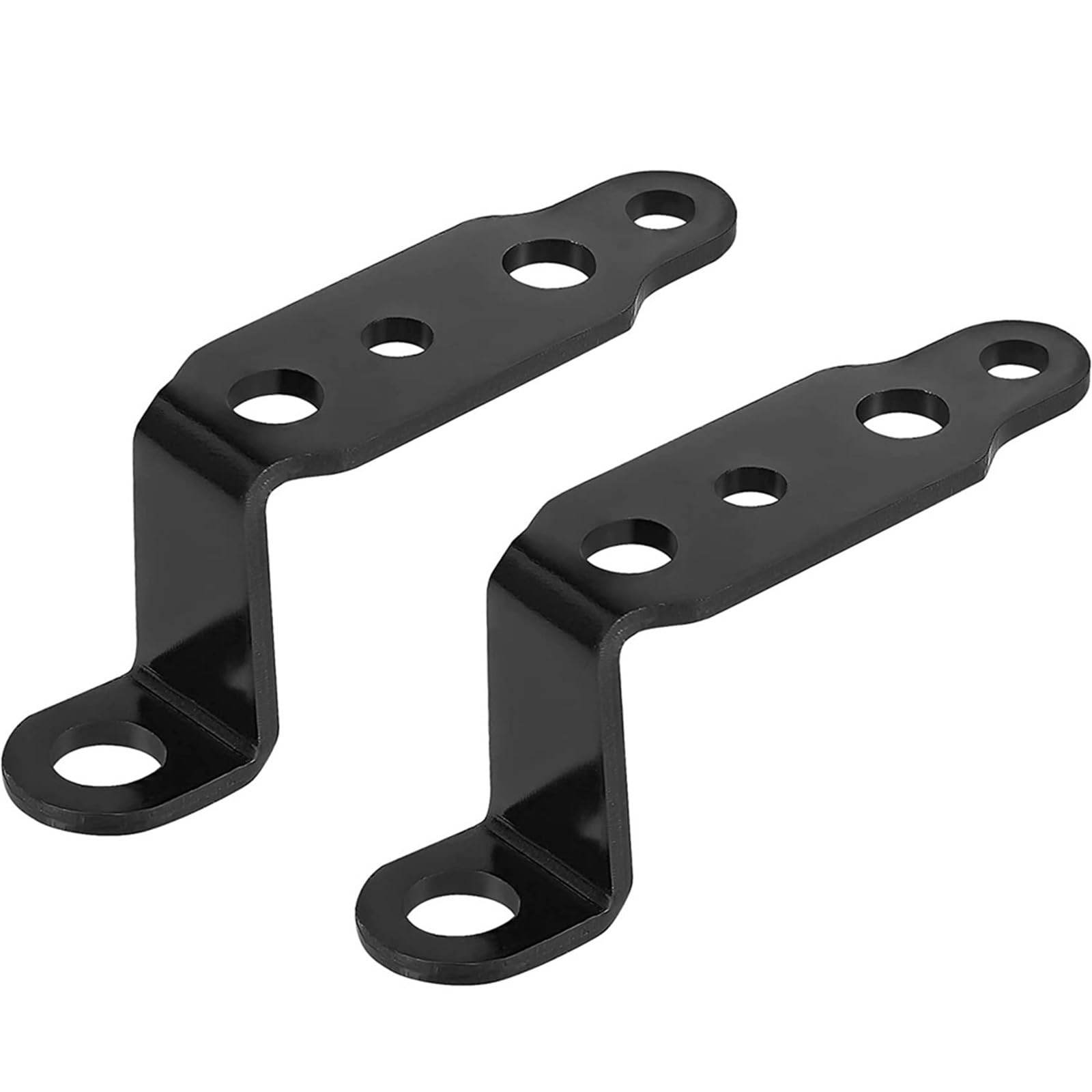 Headlight Bracket 1pair Motorcycle Headlight Bracket Rearview Mirror Lamp Spotlight Extension Holder Clamp Motorbike Scooter Accessories(Black)