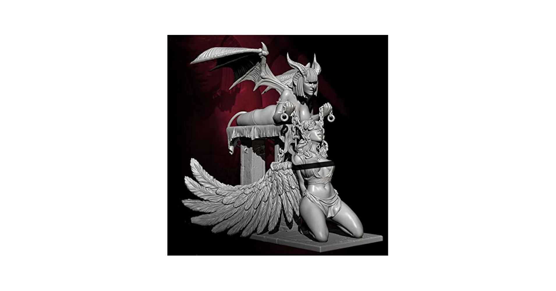 Amazon.com: Risjc 1/24 75mm Ancient Fantasy Demon Female