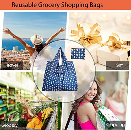 3 Pack Reusable Grocery Bags Washable Shopping Bags For Groceries Totes, Nylon Foldable Groceries Bags, 50L Large Capacity Grocery Bags Reusable Shopping Bags, For Going Out, Shopping, Travel #TOP2