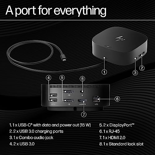 HP USBC Dock G5 Docking Station, Black (26D32AA) Price in India