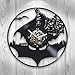 Kovides Vinyl Record Wall Clock 12 Inch compatible witch Batman themed Dark Knight Gift