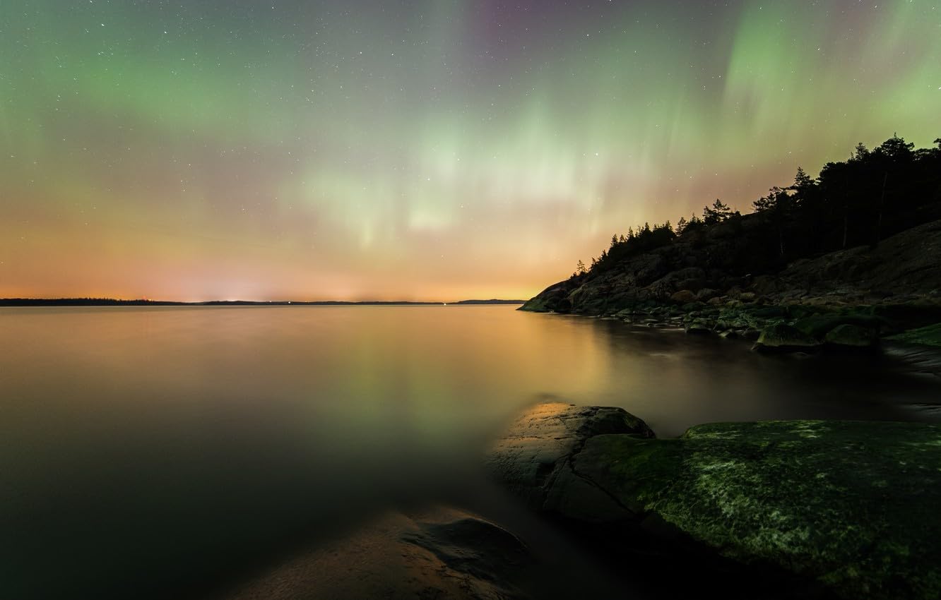 2000 Piece Jigsaw Puzzles for Adults | Adult Jigsaw, Landscape, Northern Lights, Finland 70x100CM — image 1